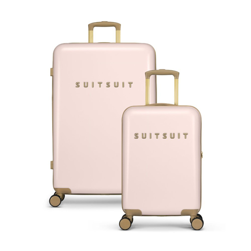 Obrázek z Sada cestovních kufrů SUITSUIT® Fusion Rose Pearl - růžová - 91 / 32 L 