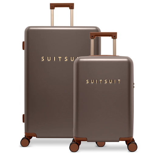 Obrázek z Sada cestovních kufrů SUITSUIT® Serenity Chocolate Brown 2 ks - hnědá - 91 / 32 L 
