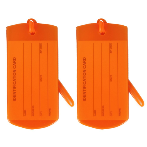 Obrázek z Jmenovky na zavazadla ROCK Jelly TA-0028 2ks - Oranžová 